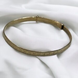 14KT GF Adjustable Heart Baby Bracelet